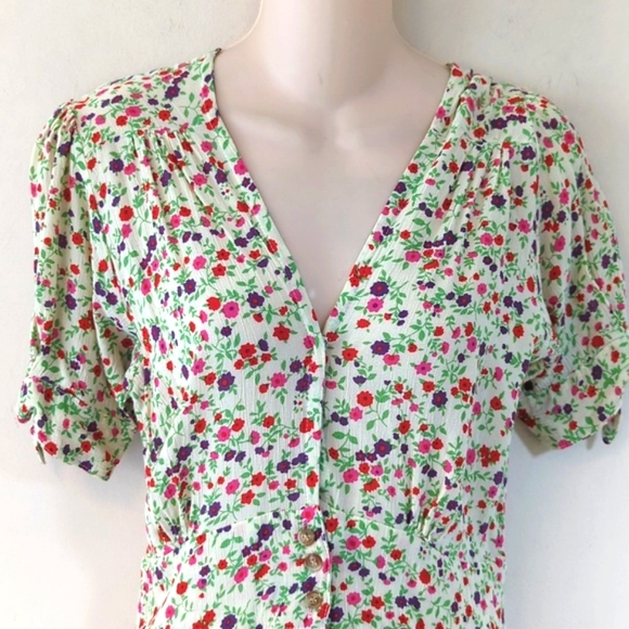 Faithfull The Brand Marianne Mini Dress in Bastille Floral - Picture 8 of 16